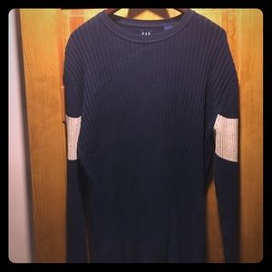 VINTAGE 90s Y2K Gap Ribbed Crewneck Sweater Men's L